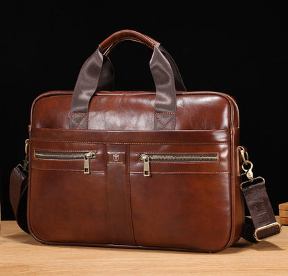 BULLCAPTAIN leather briefcase