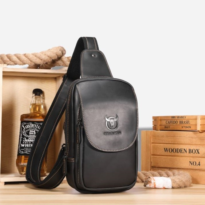 Dark Horse Small Leather Messenger Bag