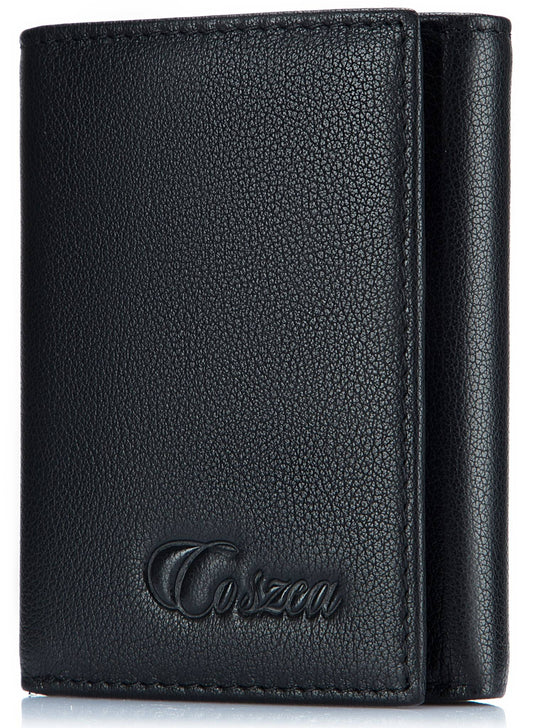 Leather Trifold RFID Wallet for Men