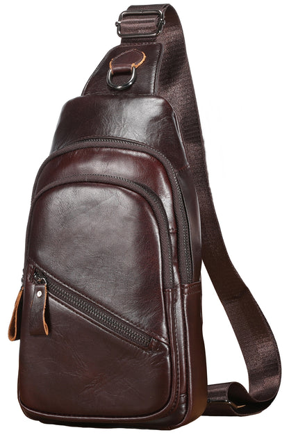 bullcaptain leather sling bag