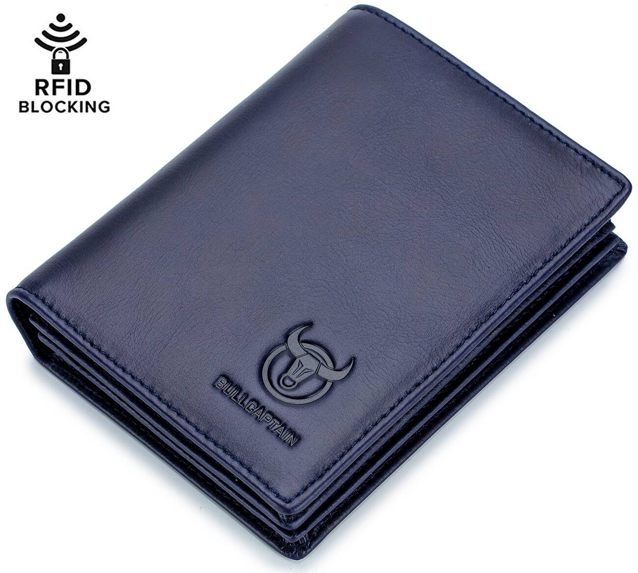 Men Leather Wallet RFID Blocking Bifold Wallets Multi Credit Card