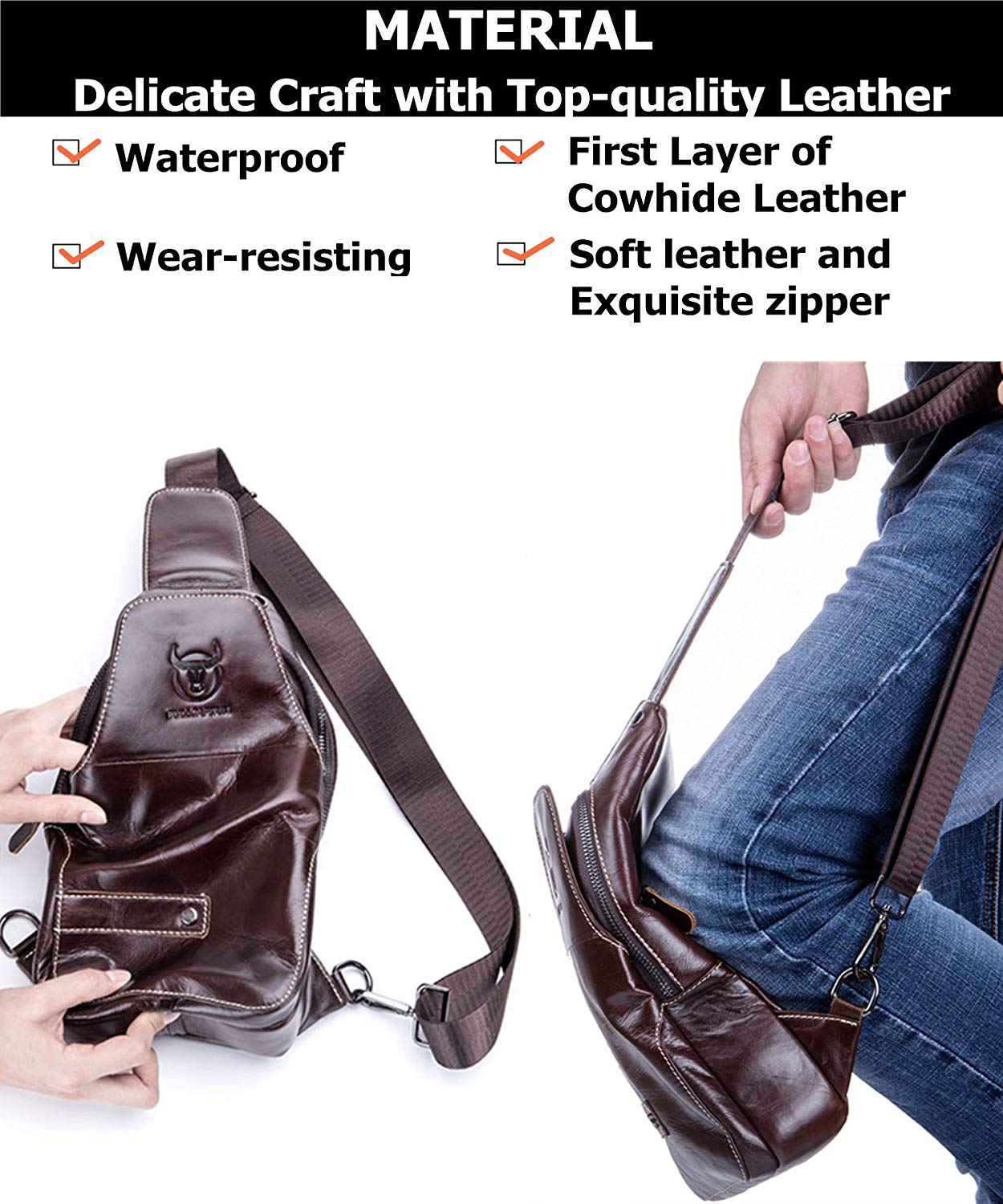 Bullcaptain shop sling bag